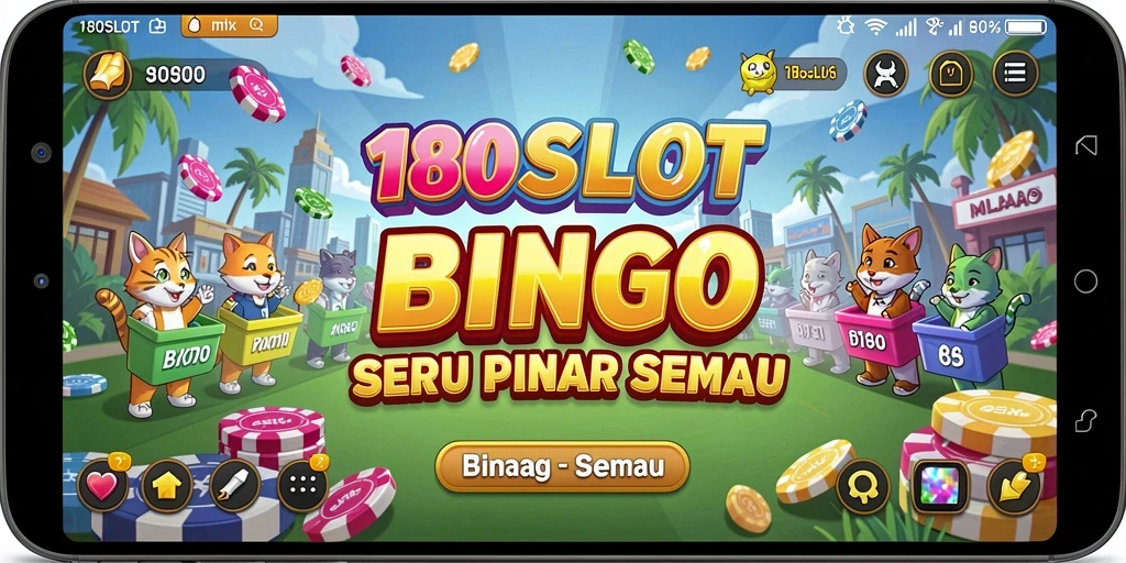 Tampilan gameplay Bingo yang menarik dan penuh warna.