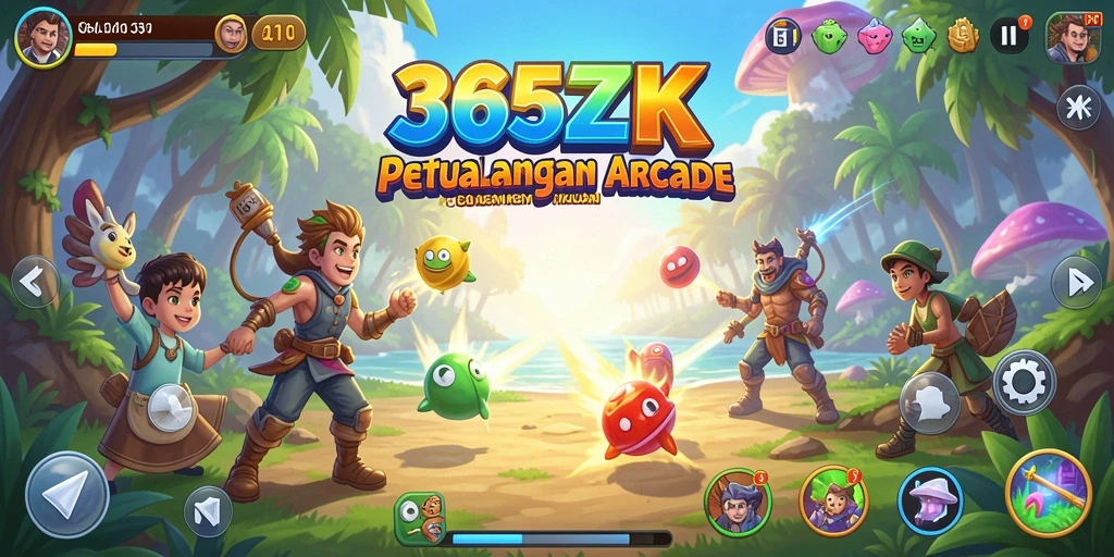 Screenshot gameplay 365ZK menunjukkan aksi seru di dunia arcade.