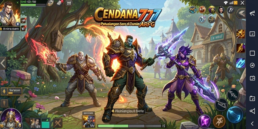 Tampilan gameplay seru dalam CENDANA777 yang memukau.
