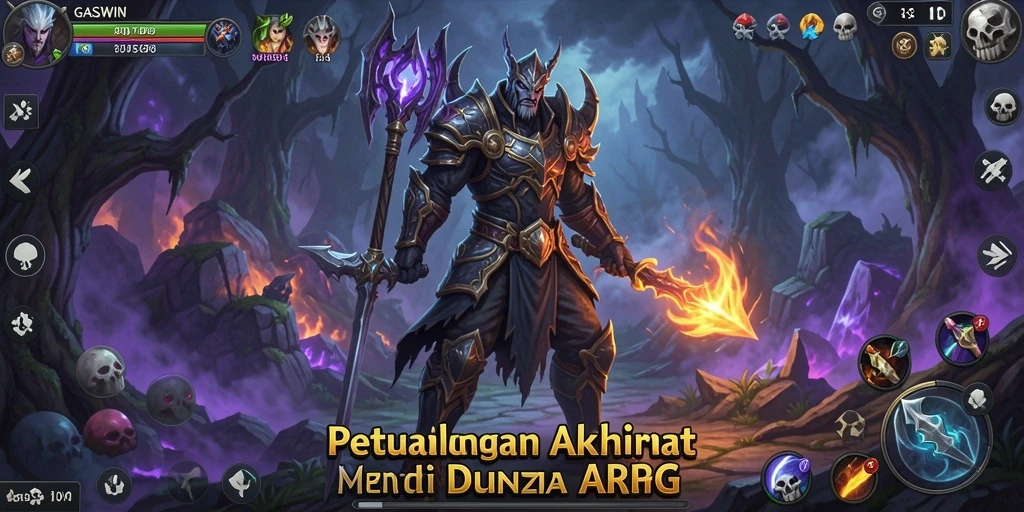 Tangkapan layar utama GASWIN menunjukkan aksi seru dalam gameplay ARPG.