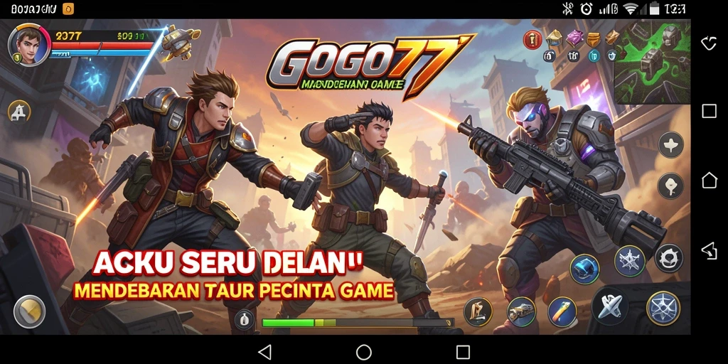 Tampilan gameplay seru dan mendebarkan dari GOGO77.