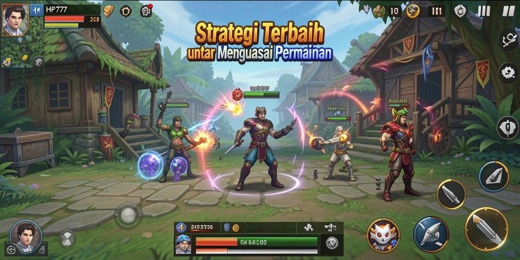 Tangkapan layar gameplay HP777 yang menampilkan strategi mendalam.