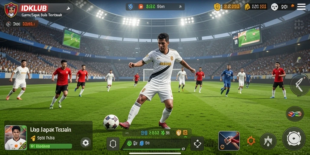 Tampilan gameplay <strong>IDKLUB</strong> yang realistis dan mendebarkan di lapangan.