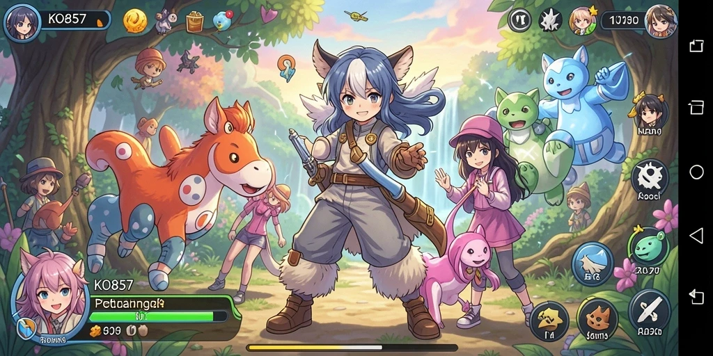 Tampilan gameplay seru dan karakter Anime yang unik.