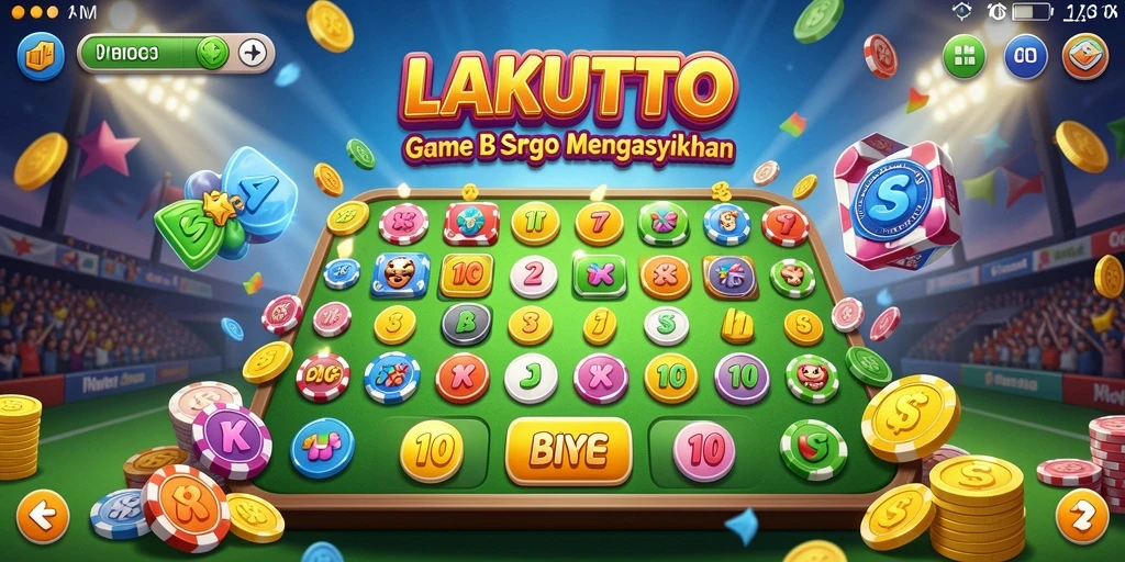 Tampilan gameplay seru di LAKUTOTO dengan kartu Bingo.