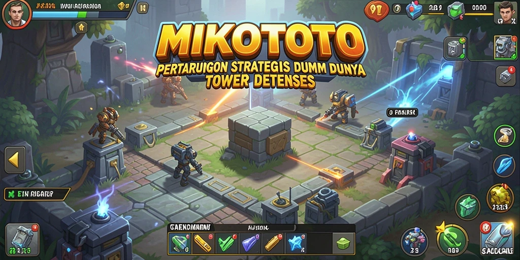 Tampilan gameplay MIKOTOTO dalam aksi Tower Defense yang seru.