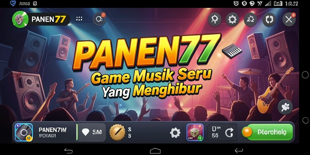 Tampilan gameplay seru dari PANEN77 dengan berbagai pilihan lagu.