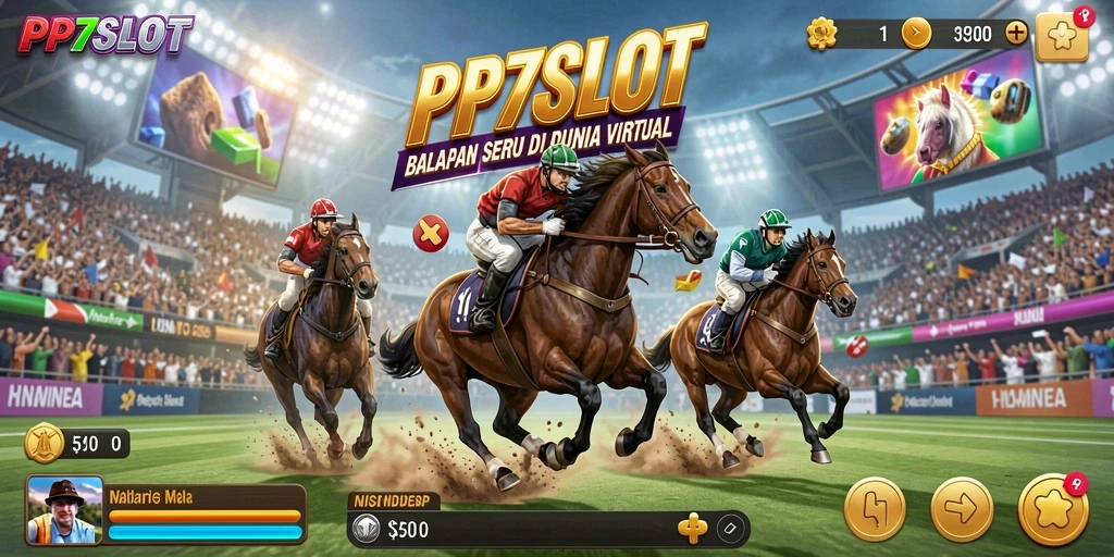 Tampilan gameplay seru dari PP7SLOT dalam balapan mendebarkan.