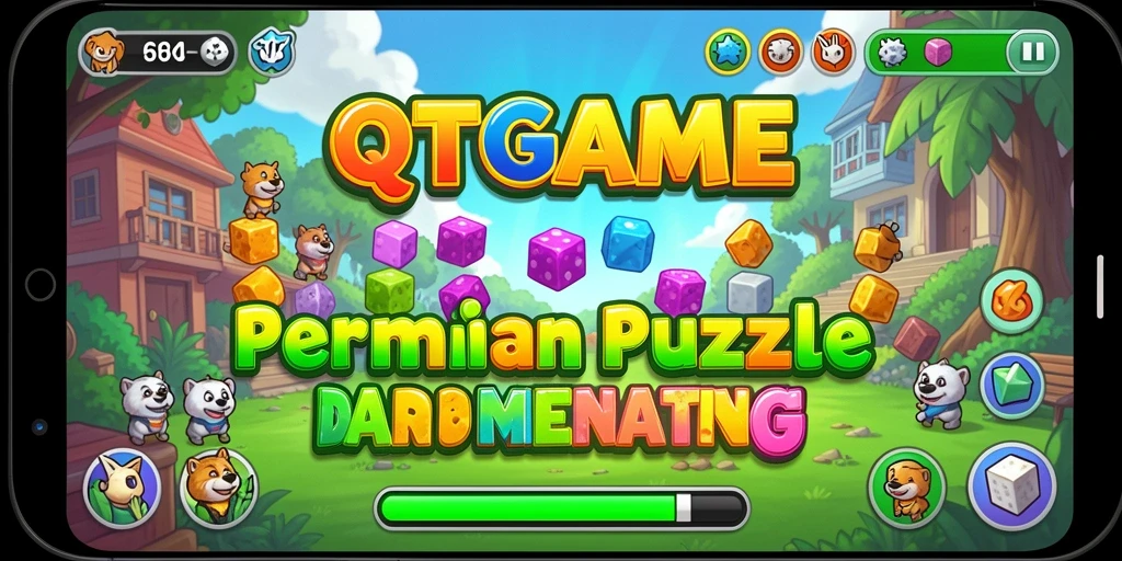 Tampilan gameplay QTGAME yang menantang dan seru.