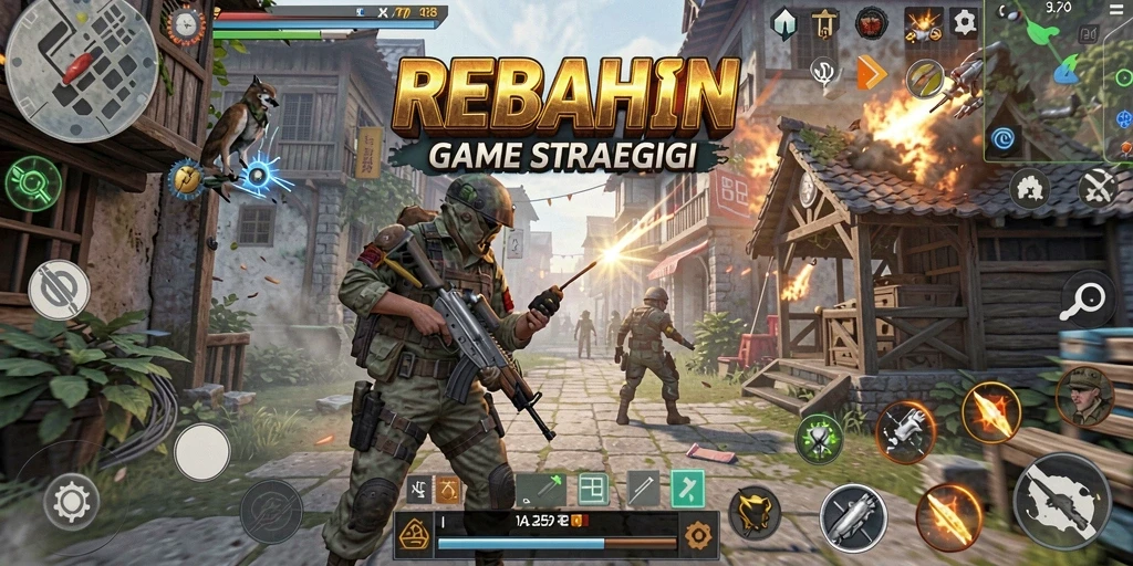 Tampilan menarik dari gameplay REBAHIN yang penuh strategi.
