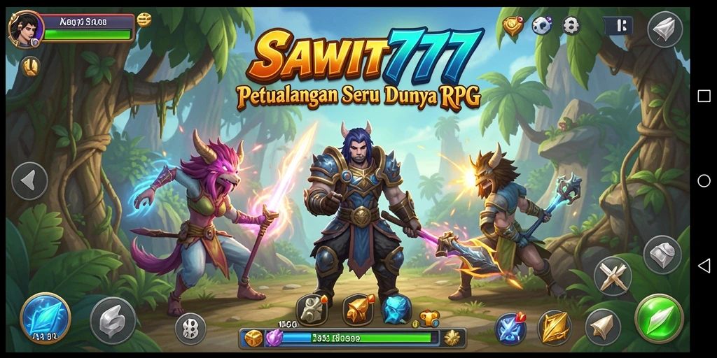 Tampilan gameplay seru di dunia RPG SAWIT777.