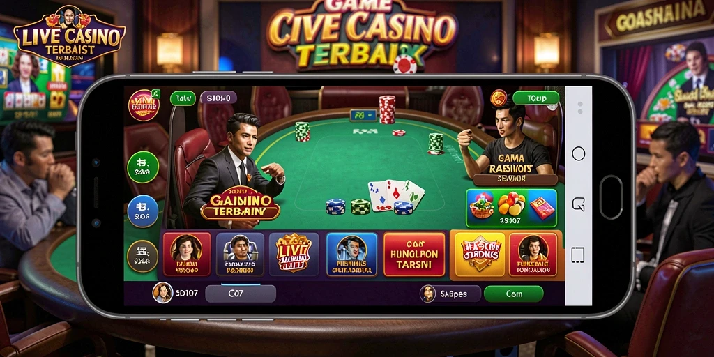 Gameplay Live Casino yang menarik dengan dealer langsung.