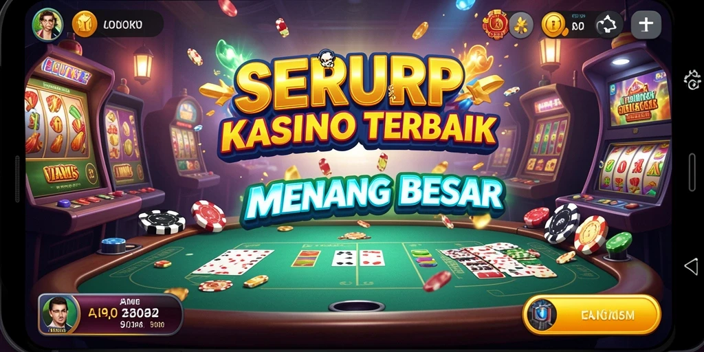 Screenshot utama SERURP menampilkan gameplay Kasino yang seru dan menarik.