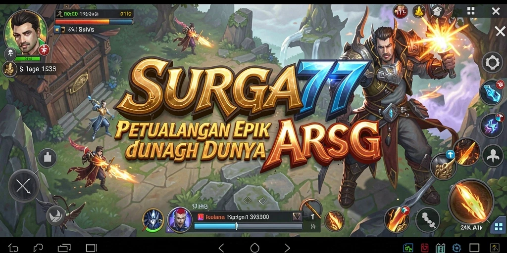 Tampilan gameplay epik dalam dunia <strong>SURGA77</strong> yang mendebarkan.